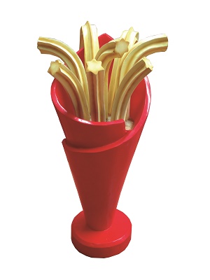 cornet-de-churros-en-resine-de-75cm-couleur-rouge